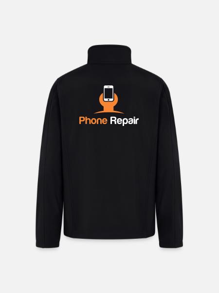 Phone Repair - Men’s Soft Shell Jacket - black