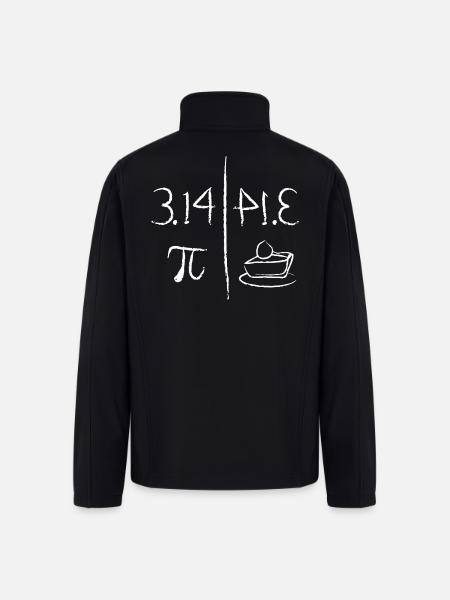 Pi Mirrors Pie - Men’s Soft Shell Jacket - black