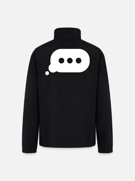 Typing Bubble - Men’s Soft Shell Jacket - black