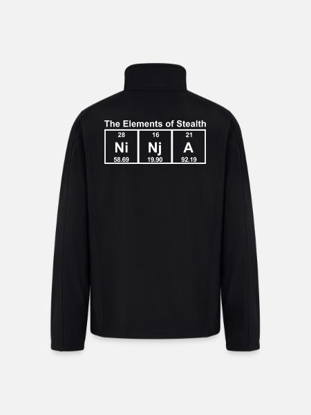 Ninja Elements Of Stealth - Men’s Soft Shell Jacket - black