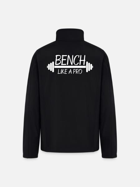 Bench Like A Pro - Men’s Soft Shell Jacket - black