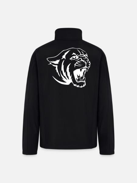 Cougar Tiger Face - Men’s Soft Shell Jacket - black