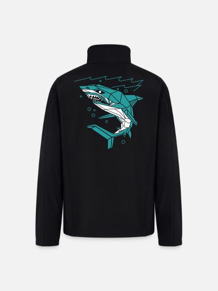 Polygon Shark - Men’s Soft Shell Jacket - black