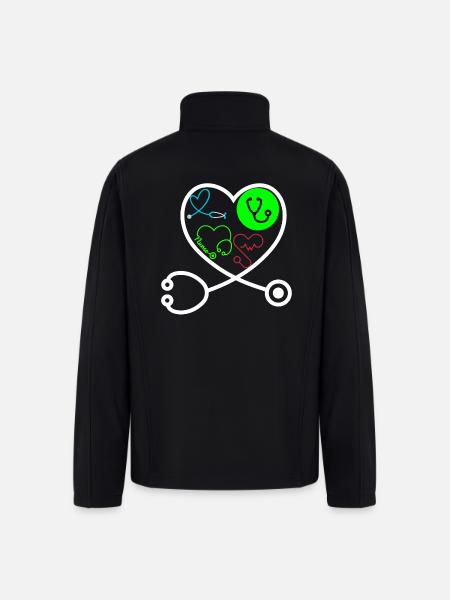 Stethoscope - Men’s Soft Shell Jacket - black