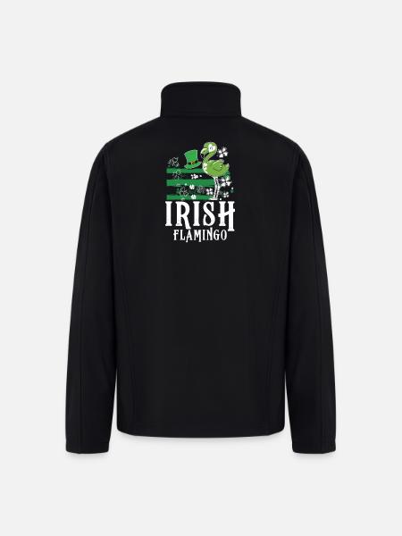 Irish flamingo - Men’s Soft Shell Jacket - black