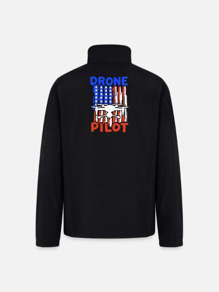 Drone Pilot - Men’s Soft Shell Jacket - black
