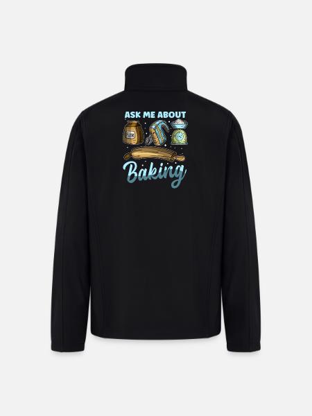 Bake Bakers Ask About Baking - Men’s Soft Shell Jacket - black