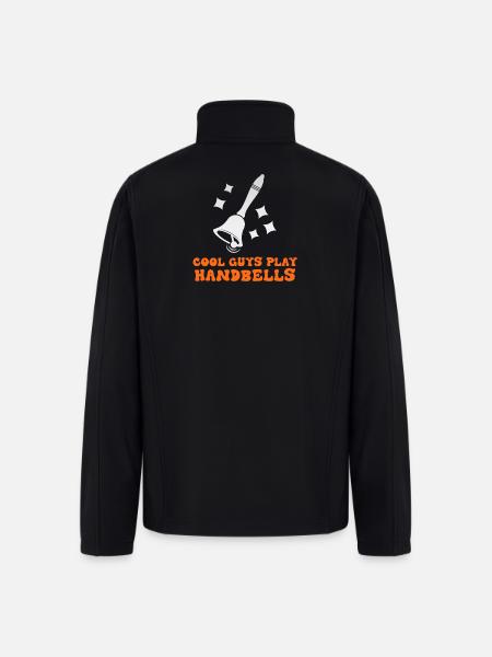Handbell Anthem in Orange - Men’s Soft Shell Jacket - black