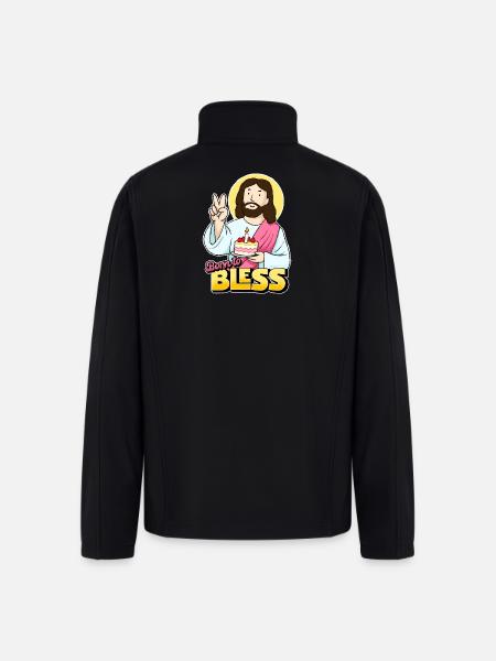 Born to Bless - Men’s Soft Shell Jacket - black