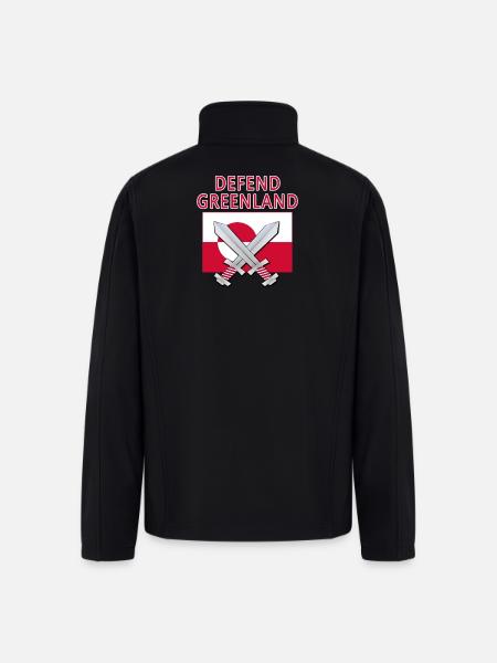 DEFEND GREENLAND - Men’s Soft Shell Jacket - black