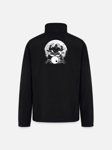 Bigfoot Drummer - Men’s Soft Shell Jacket - black