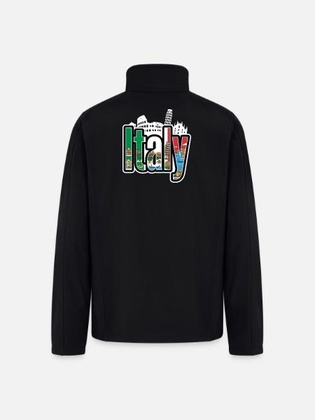 Italy - Men’s Soft Shell Jacket - black
