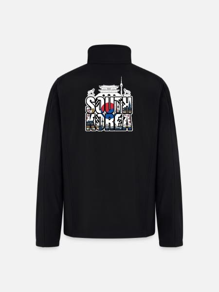 South_Korea - Men’s Soft Shell Jacket - black