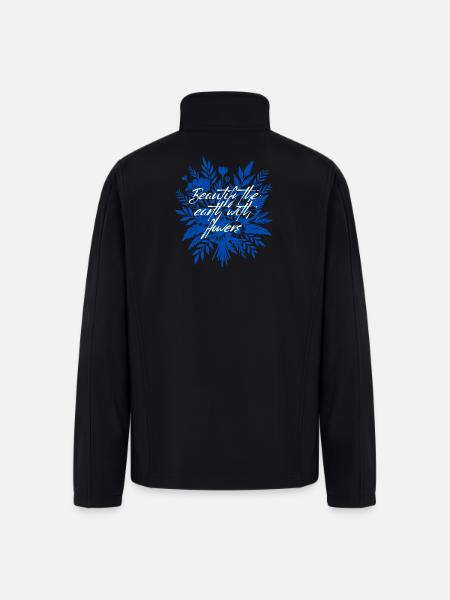 Beautify_the_earth_with_flowers - Men’s Soft Shell Jacket - black