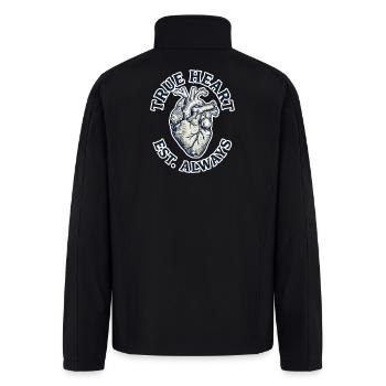 true heart est always - Men’s Soft Shell Jacket - black - Back