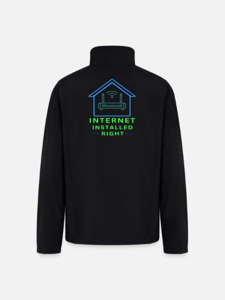 Internet_Installed_Right-_sized - Men’s Soft Shell Jacket - black