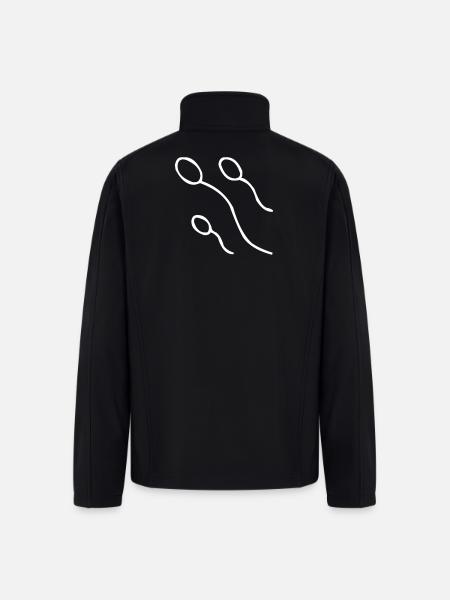 Sperm Cells - Men’s Soft Shell Jacket - black