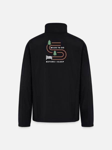 MILES TO GO BEFORE I SLEEP - Men’s Soft Shell Jacket - black