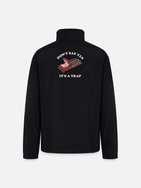 It's a Trap - Men’s Soft Shell Jacket - black