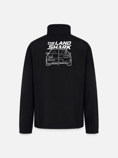 the land shark vintage car - Men’s Soft Shell Jacket - black