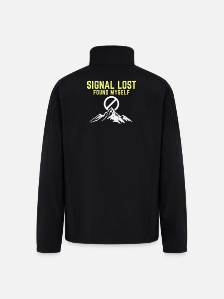Signal Lost Found Myself - Men’s Soft Shell Jacket - black