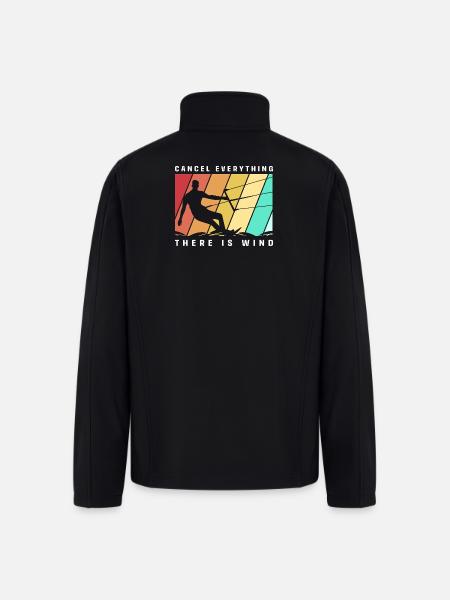 Kite Boarding Summer Kitesurfing - Men’s Soft Shell Jacket - black