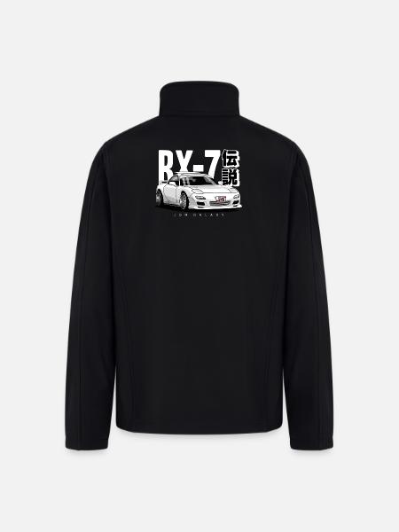 JDM Galaxy RX-7 Legend - Men’s Soft Shell Jacket - black