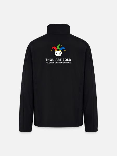 Thou Art Bold - Men’s Soft Shell Jacket - black