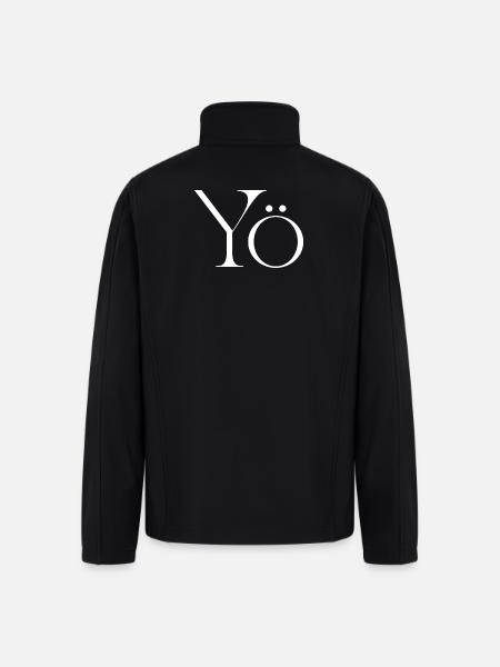 Yö Glyph Monochrome - Men’s Soft Shell Jacket - black