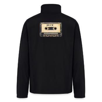 MIX Cassette Retro Vibe - Men’s Soft Shell Jacket - black - Back
