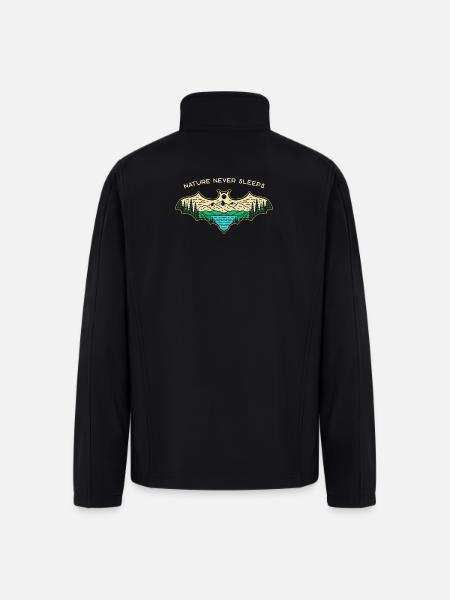 Nature Never Sleeps - Men’s Soft Shell Jacket - black