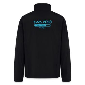 Dad 2026 Loading Progress pregnancy announcement - Men’s Soft Shell Jacket - black - Back