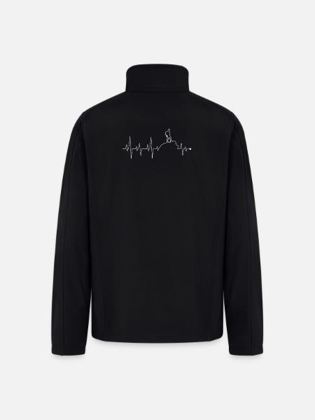 Heartbeat Peak Adventure - Men’s Soft Shell Jacket - black