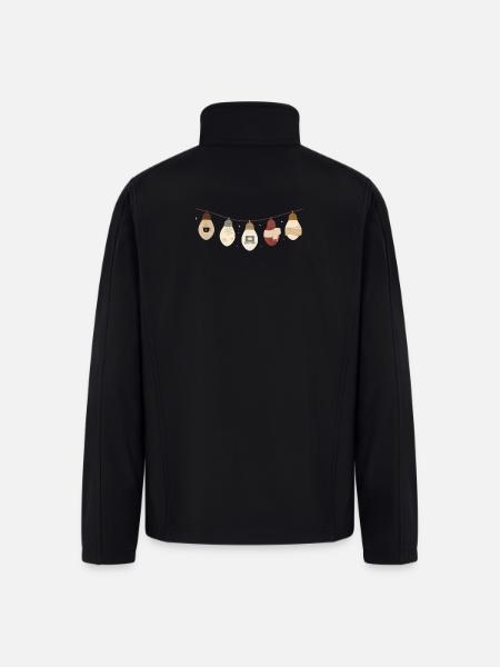 comfy lights winter - Men’s Soft Shell Jacket - black