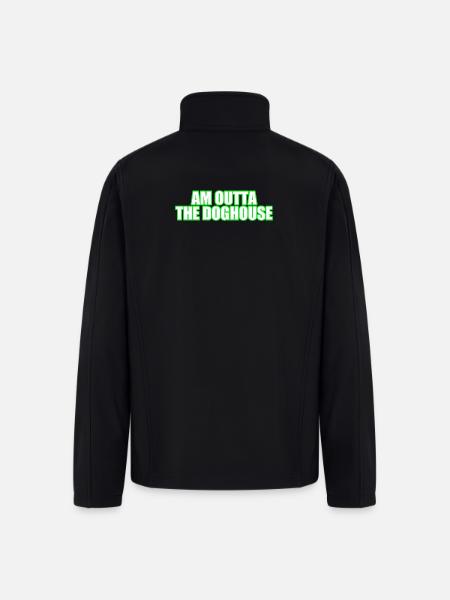 Am Outta the Doghouse - Men’s Soft Shell Jacket - black
