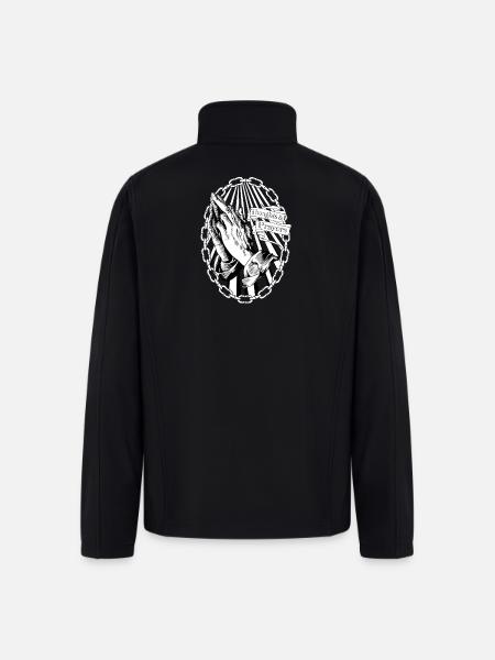 Thoughts and Prayers - Men’s Soft Shell Jacket - black