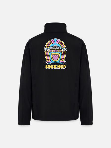 Jukebox 50s Sock Hop - Men’s Soft Shell Jacket - black