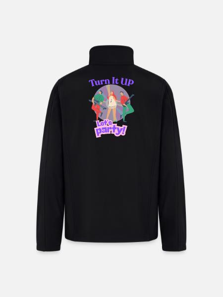 Electric_Guitar_Players - Men’s Soft Shell Jacket - black
