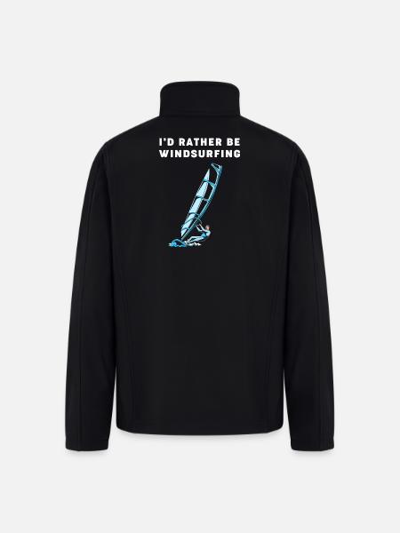 Windsurfer Water Sports Windsurfing - Men’s Soft Shell Jacket - black