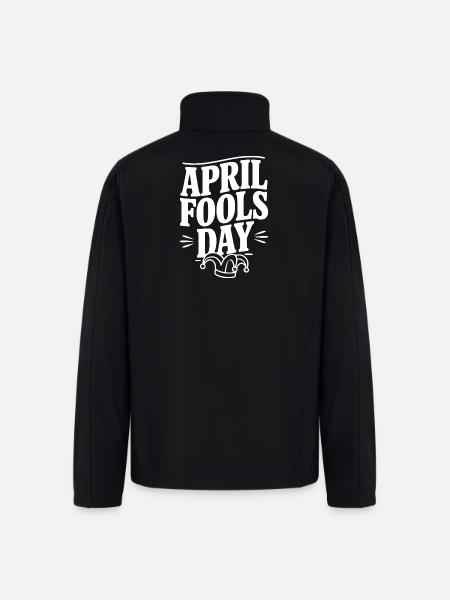 April Fools Day - Men’s Soft Shell Jacket - black