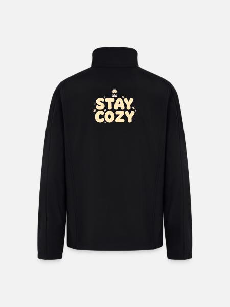 Stay Cozy Lantern Autumn - Men’s Soft Shell Jacket - black
