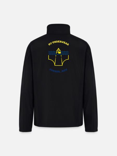 Funny Ship Underwear Summer Teez - Men’s Soft Shell Jacket - black