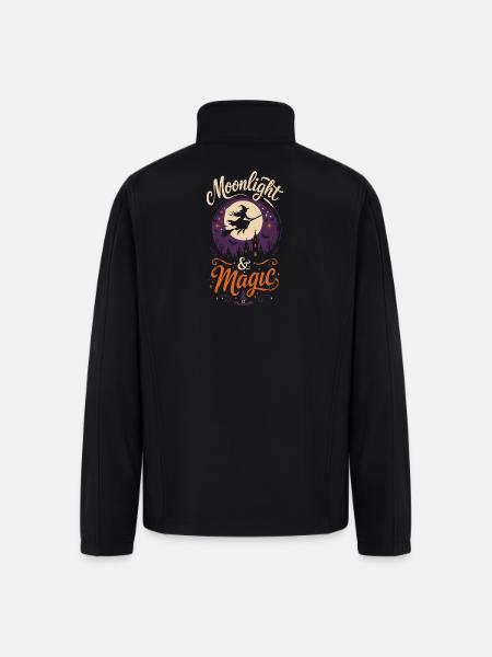 Moonlight & Magic Tshirt - Men’s Soft Shell Jacket - black