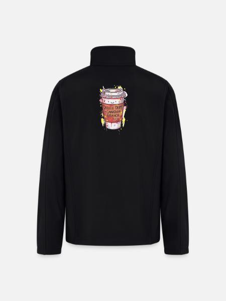 Delulu Dept Canadian Branch Cup - Men’s Soft Shell Jacket - black