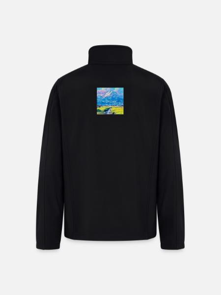 Landscape Horizon - Men’s Soft Shell Jacket - black