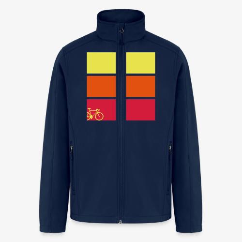 tricolor with bicycle - Men’s Soft Shell Jacket