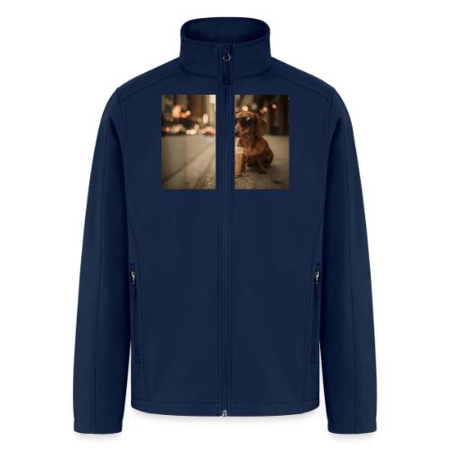 Funny Dachshund Iced Coffee Lover Tee - Men’s Soft Shell Jacket