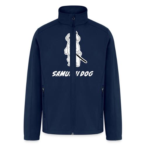 Samurai Maltese Katana Warrior Dog Tee - Men’s Soft Shell Jacket