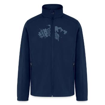 st john usvi dark - Men’s Soft Shell Jacket - navy - Front