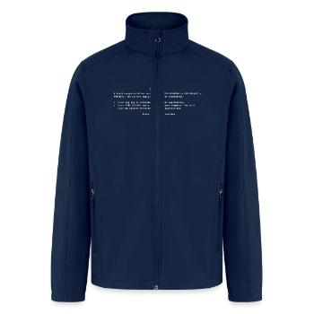 Blue Screen of Death - Men’s Soft Shell Jacket - navy - Front